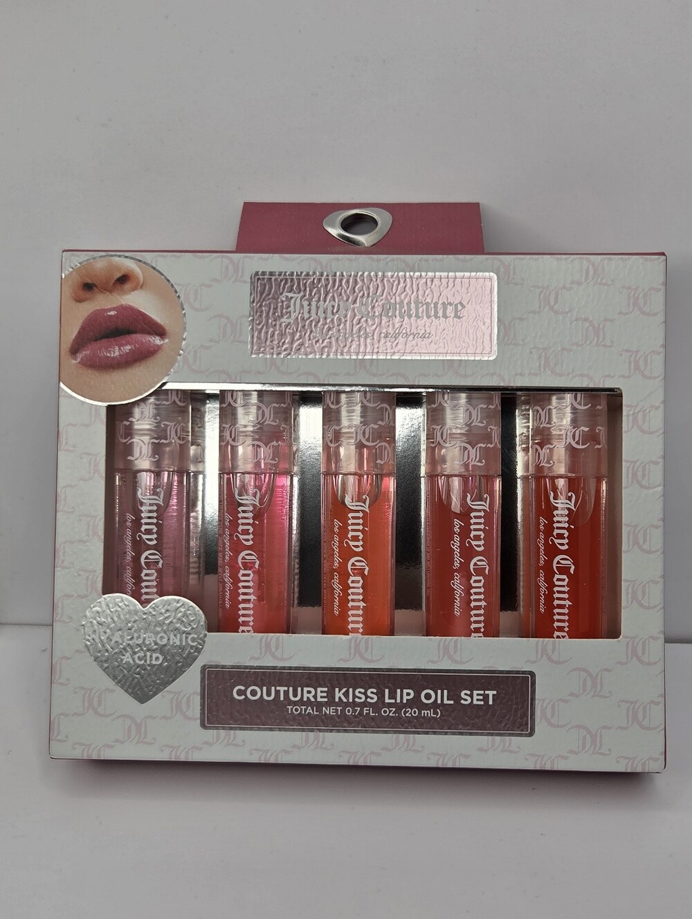 💕▪️Juicy Couture▪️ Couture Kiss Lip Oil Set - Pink, Coral & Red Tones Set Of 5 - Picture 1 of 5